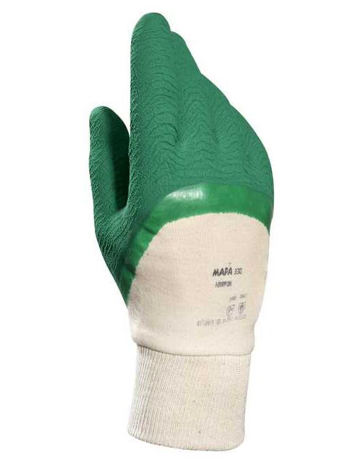 Gants latex harpon vert/mapa